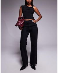 River Island - Relaxed Straight Leg Jean - Lyst