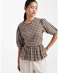 Threadbare - Top Peplo - Lyst