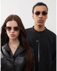 Reclaimed (vintage) - – unisex-sonnenbrille mit drahtgestell im 90er-stil - Lyst