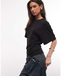Weekday - Slightly Sheer Cinched Waist T-shirt - Lyst