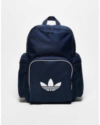 adidas Originals - Mochila Azul Marino Y Blanca Adicolor De - Lyst