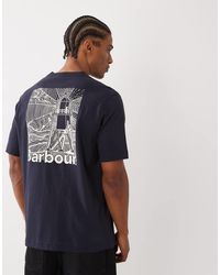 Barbour - Moonwell Short Sleeve Back Graphic Relaxed T-shirt - Lyst