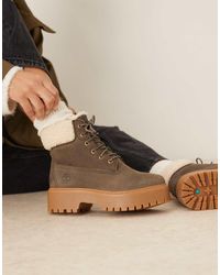 Timberland - Stone Street 6 Inch Platform Borg Lined Boot - Lyst
