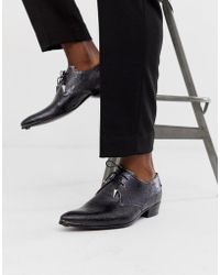 Jeffery West Adamant - Schoenen Met Blokhak In Gekreukt Zilver - Metallic