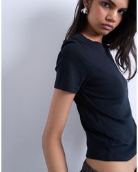 TOPSHOP - Shrunken Everyday Tee - Lyst