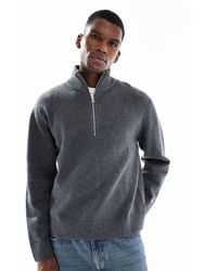 Jack & Jones - Oversize Thick 1/4 Zip Jumper - Lyst