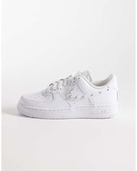 Nike - Air Force 1 '07 Trainers With Pearl Swoosh Detail - Lyst