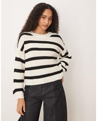 Jdy - – gestreifter strickpullover - Lyst