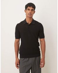 Mango - Polo De Manga Corta Con Cuello De Solapas De Mezcla De Algodón De - Lyst