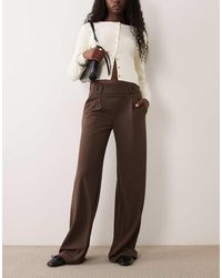 JDY Tall - Button Detail Wide Leg Trouser - Lyst