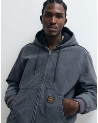 Levi's - Workwear Gewassen Denim Jack Met Capuchon - Lyst