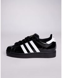 adidas Originals Originals Superstar 80s Rose Gold Metal Toe Cap Trainers  in White | Lyst UK