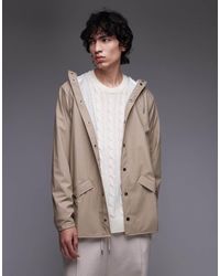 Rains - Chubasquero Corto Beis 12010 De -Neutro - Lyst