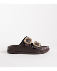 London Rebel - Astra Double Buckle Sandals - Lyst