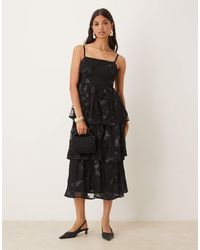 Maya - Floral Tiered Cami Midi Dress - Lyst