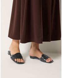 Long Tall Sally - Twisted Block Mule Sandals - Lyst
