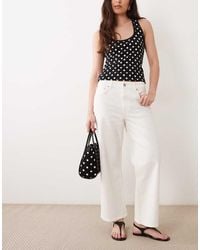 GANT - Cropped Relaxed Fit Jeans - Lyst