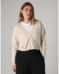 French Connection - Cosy Button Up Relaxed Fit Cardigan - Lyst
