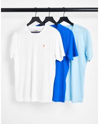 Farah - Albies 3 Pack T-shirts - Lyst