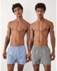 ASOS - 2 Pack Woven Boxers - Lyst
