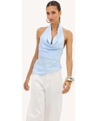 Loavies - Mystic Meadow Light Halter Top With A Bow - Lyst