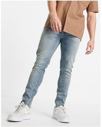 ASOS – cone mill denim – enge "american fit"-jeans - Blau
