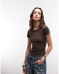 Monki - Slim Fit Baby Tee - Lyst