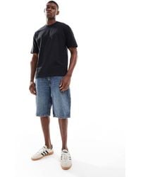 Levi's - Pantalones Cortos Vaqueros Con De Corte Suelto 469 De -Azul Marino - Lyst