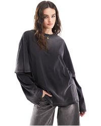 Weekday - Oversized Double Long Sleeve Top - Lyst