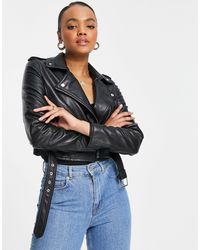 Pull&Bear Leather jackets for Women - Lyst.com