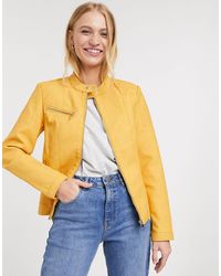 ONLY Chaqueta biker - Amarillo