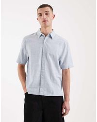 Hollister - Short Sleeve Linen Blend Shirt - Lyst