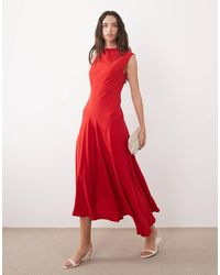 Mango - Sleeveless Asymmetric Hem Maxi Dress - Lyst