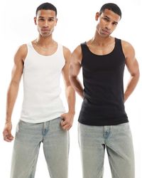 Levi's - Mainline 2 Pack Rib Vest - Lyst
