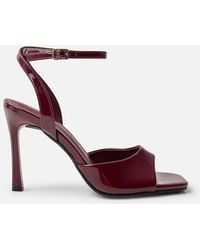 Public Desire - June Ankle Strap Peep Toe Heels - Lyst