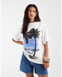 ASOS - Oversized T-shirt With Holbox Island Palm Graphic - Lyst