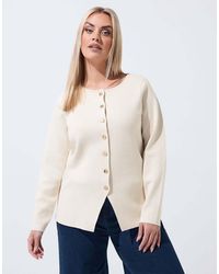 Yours Clothing - Long Sleeve Knitted Top - Lyst