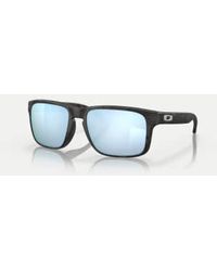 Oakley - – holbrookTM – eckige, polarisierte sonnenbrille mit mattschwarzem military-muster und blau verspiegelten gläsern - Lyst