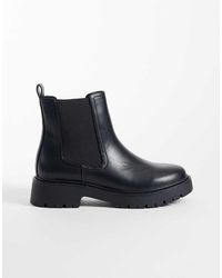 London Rebel - Regina Chunky Chelsea Boots - Lyst