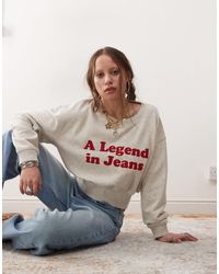 Wrangler - – locker geschnittenes sweatshirt - Lyst