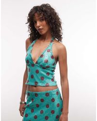 Reclaimed Vintage - Cropped Halter Top - Lyst
