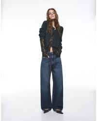Pull&Bear - baggy Jeans With Drawstring - Lyst