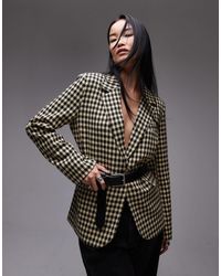 TOPSHOP - – eleganter blazer mit mehrfarbigem karomuster - Lyst