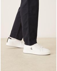 Calvin Klein - Basket Leather Cupsole Trainers - Lyst