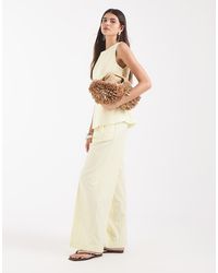 Object - Wide Leg Pleat Front Trouser Co-ord - Lyst