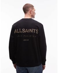 AllSaints - Underground Leopard Sweatshirt - Lyst