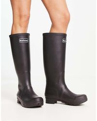 Barbour - Abbey Wellington Boot With Logo Detail - Lyst