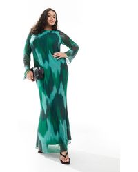Vero Moda - – langärmliges maxikleid aus mesh - Lyst