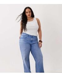 ASOS - Asos Design Curve Wide Leg Dad Jean - Lyst