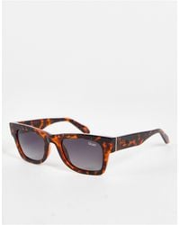 Quay Quay Makin Moves Square Sunglasses With Polarised Lens - Brown